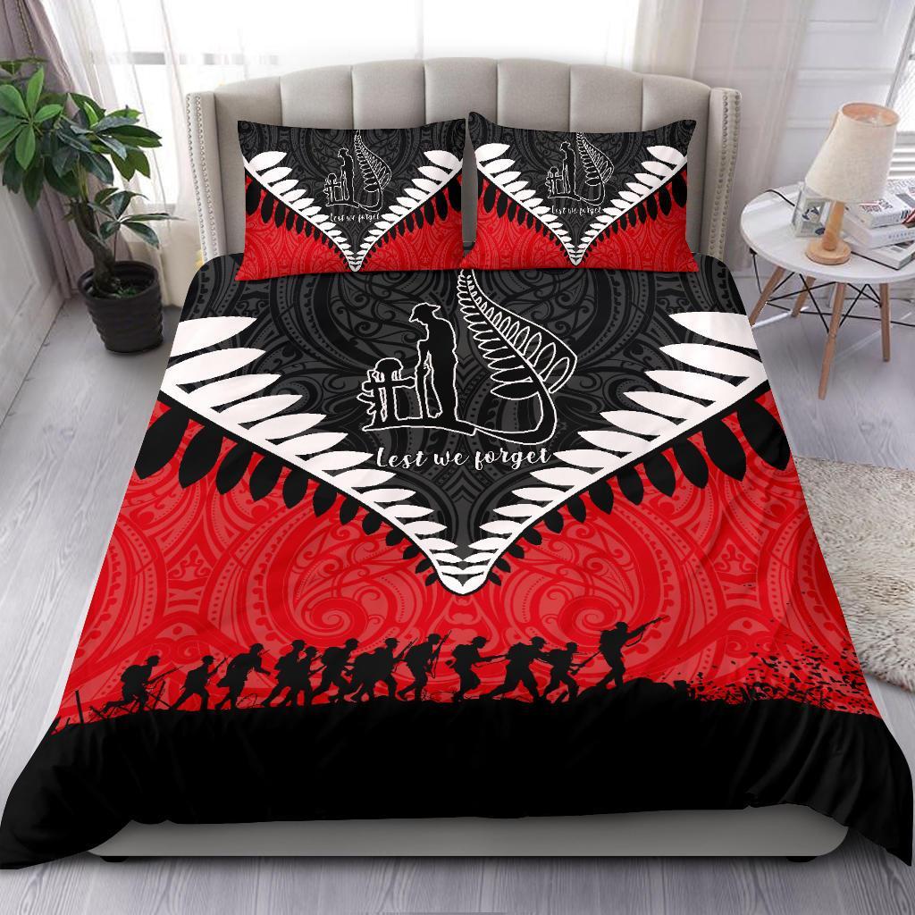 new-zealand-anzac-bedding-set-lest-we-forget-silver-fern-duvet-cover-and-pillow-case-red