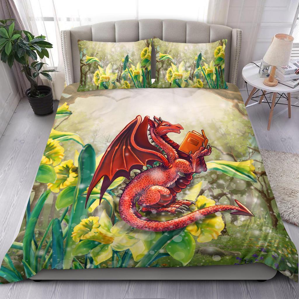 wales-bedding-set-dragon-with-flowers