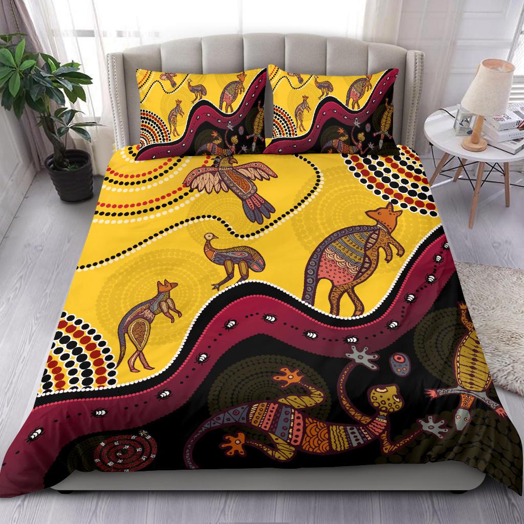aboriginal-bedding-set-indigenous-animals-life-art