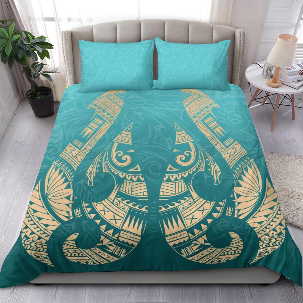 new-zealand-maori-hei-matau-tattoo-bedding-set