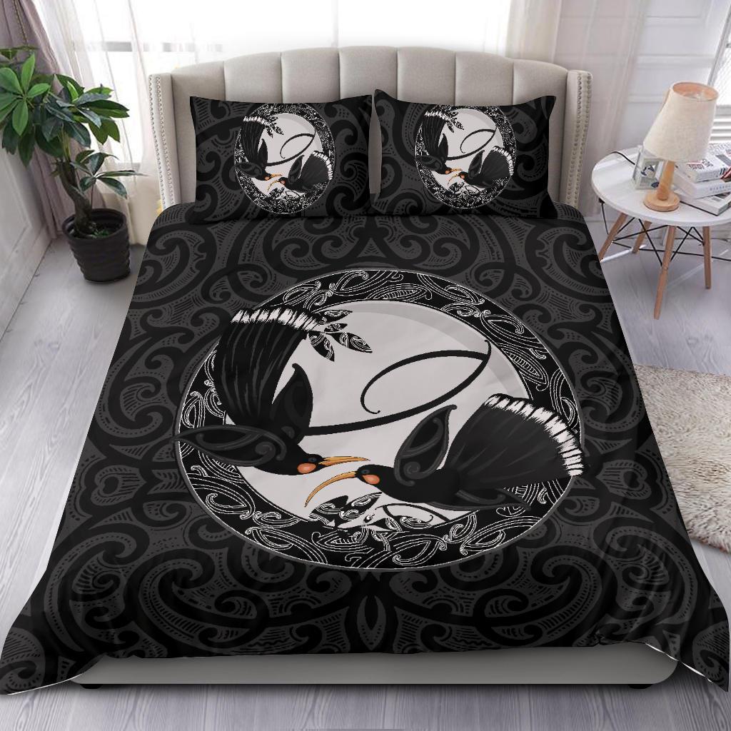 new-zealand-huia-bird-maori-bedding-set