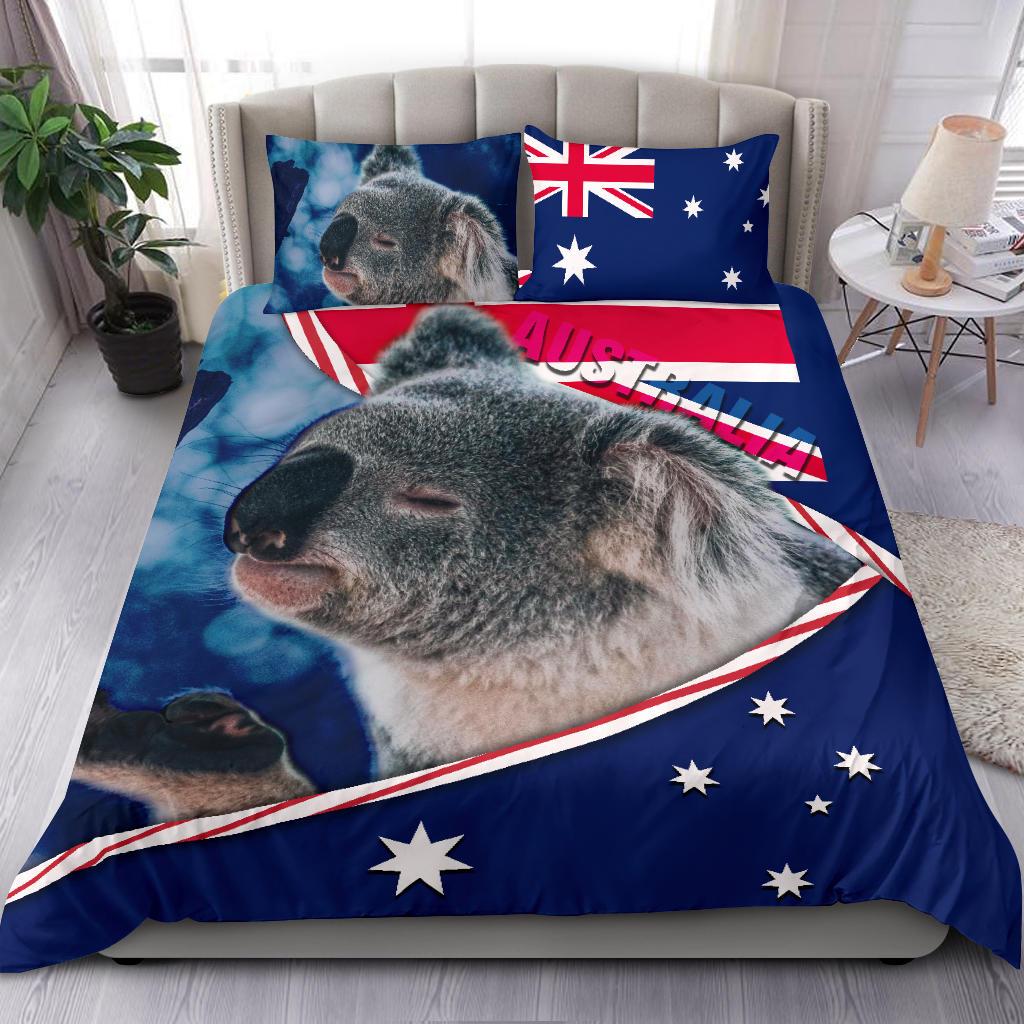 bedding-set-australian-flag-and-coat-of-arms-bedding-set-koala-3d
