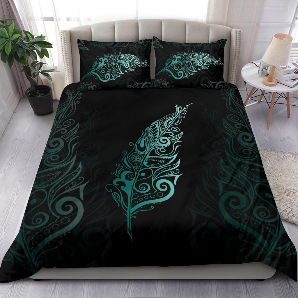 light-silver-fern-new-zealand-bedding-set-turquoise