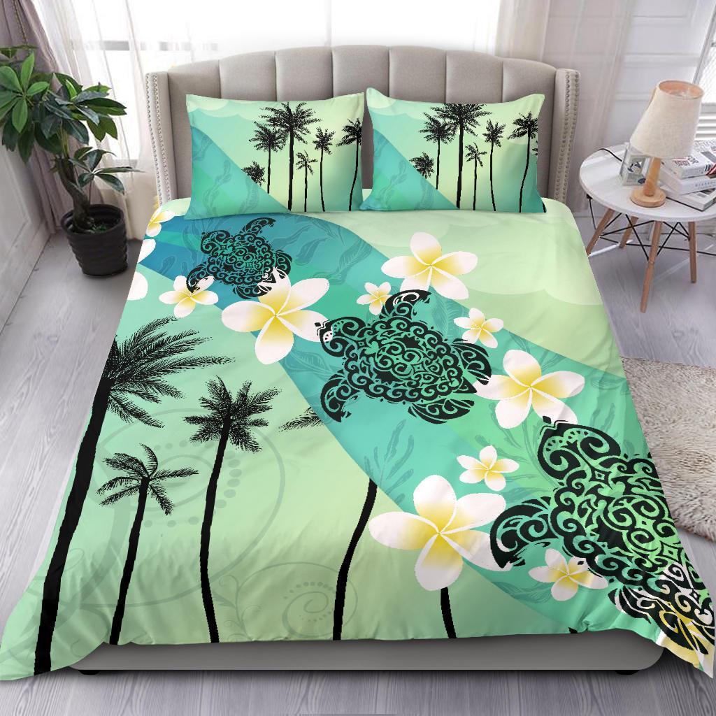 turtle-plumeria-bedding-set
