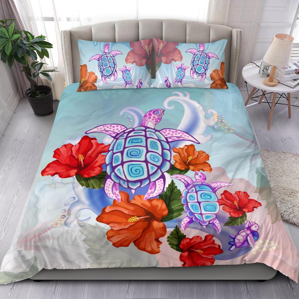 turtle-hibiscus-bedding-set