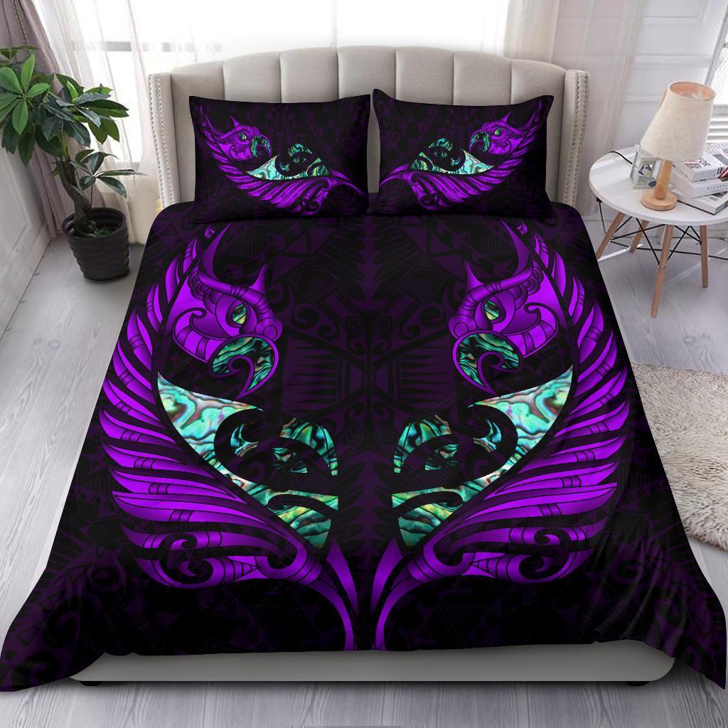 new-zealand-bedding-set-manaia-paua-fern-wing-violet
