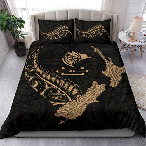 new-zealand-heart-bedding-set-map-kiwi-mix-silver-fern-gold