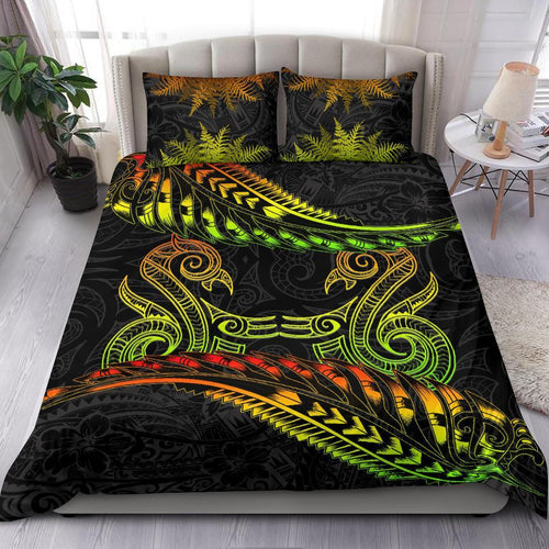 new-zealand-bedding-set-reggae-manaia-maori-silver-fern-duvet-cover