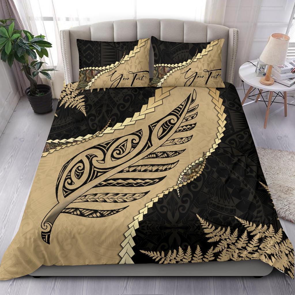 signature-custom-paua-shell-maori-silver-fern-bedding-set-golden