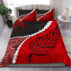 signature-custom-paua-shell-maori-silver-fern-bedding-set-red