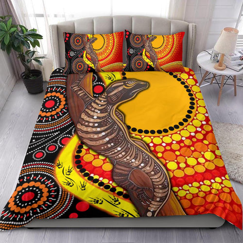 1saustralia-bedding-set-australian-aboriginal-dot-painting-sun-and-lizard