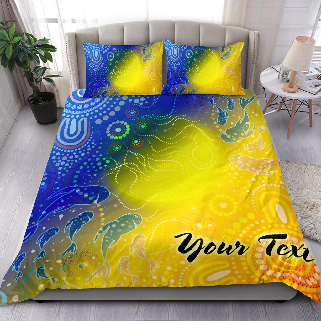 custom-text-aboriginal-bedding-set-indigenous-fishing