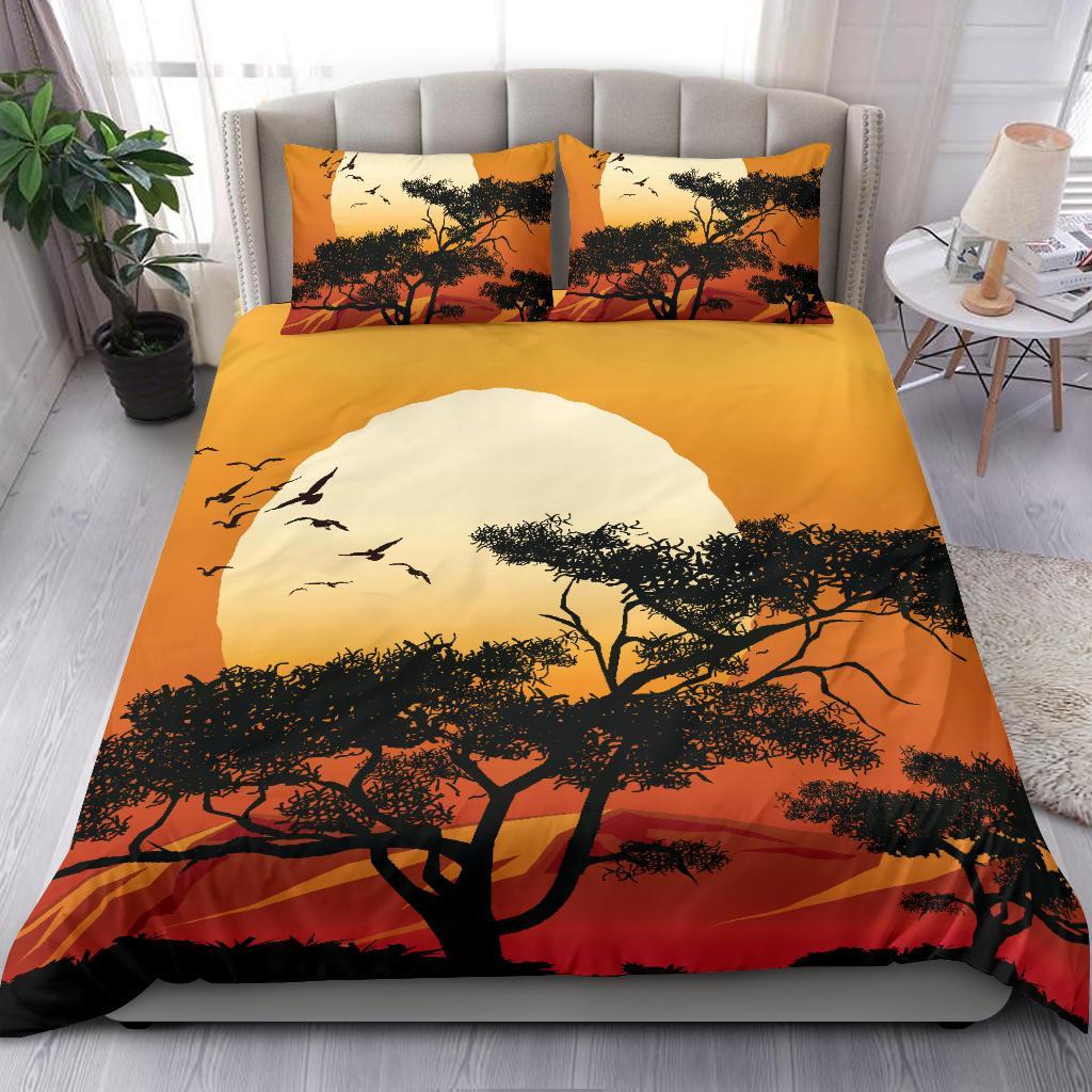 bedding-set-sunset-and-tree-in-australia