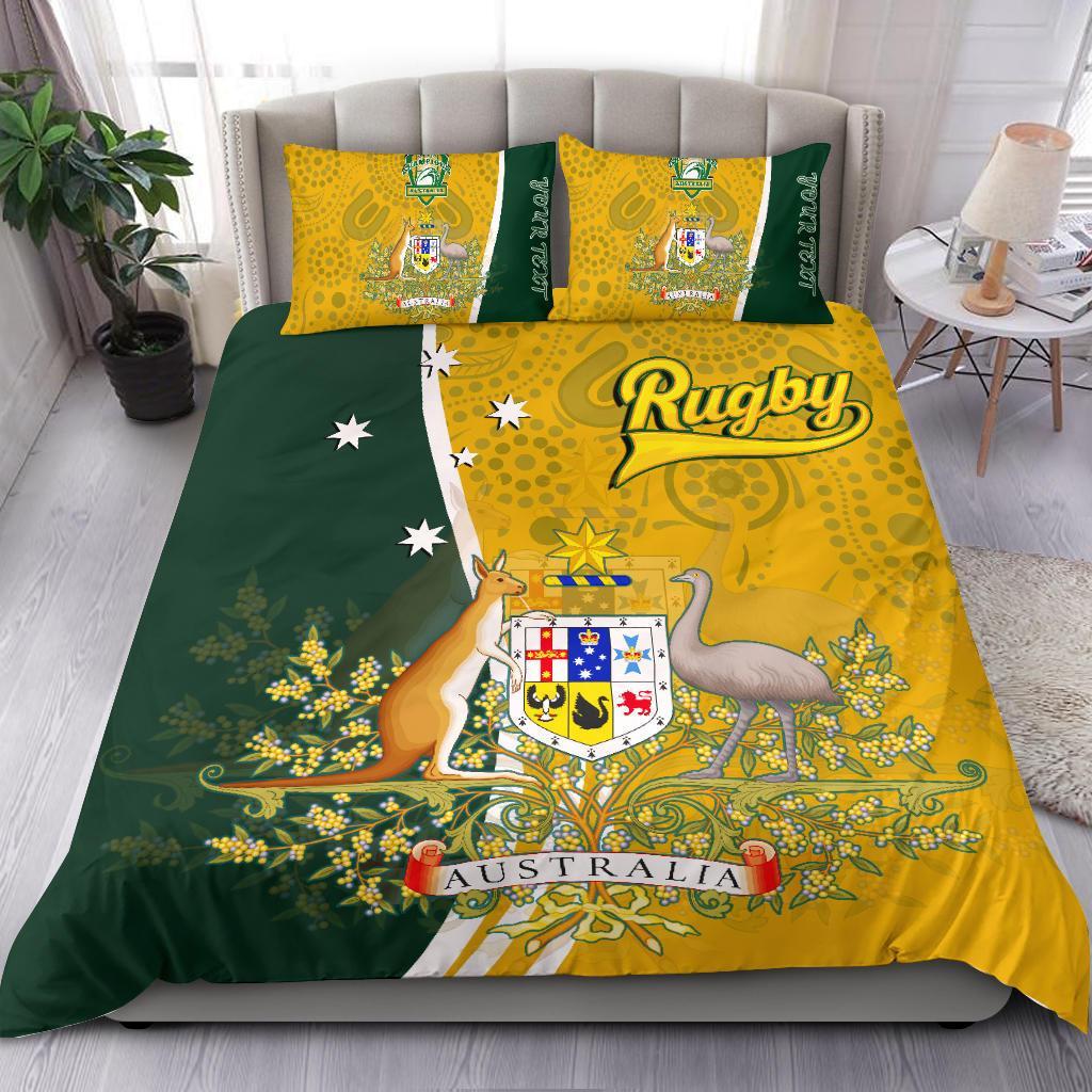 personalised-bedding-set-australia-coat-of-arm-in-rugby-style