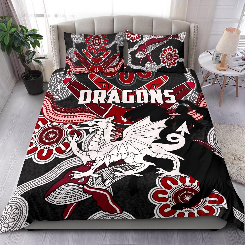dragons-bedding-set-st-george-indigenous-black