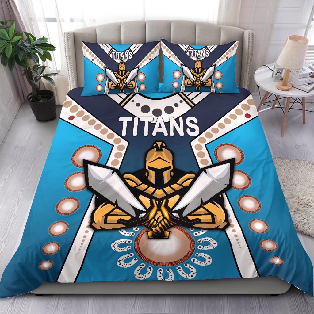 gold-coast-bedding-set-titans-gladiator-simple-indigenous