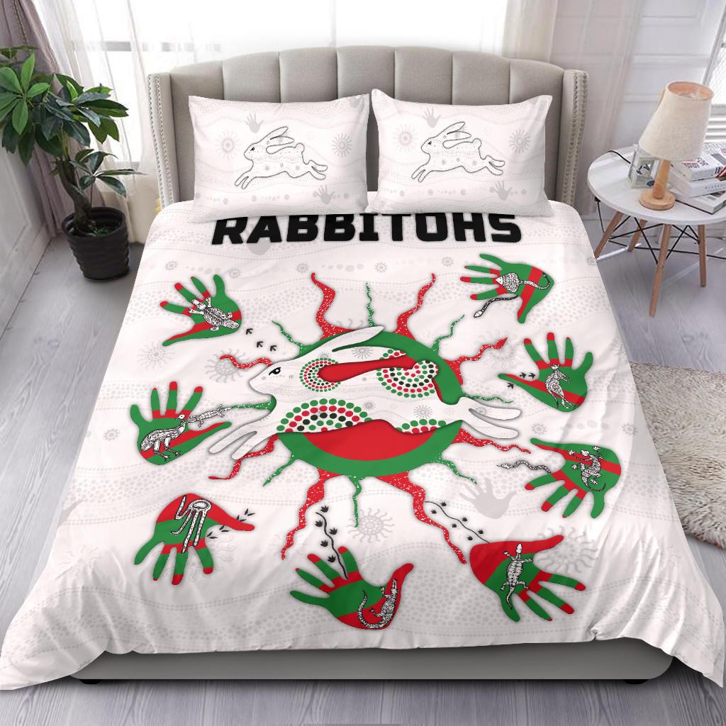 rabbitohs-indigenous-bedding-set-animals-aboriginal-1