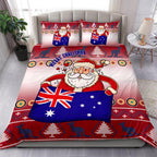 christmas-personalised-bedding-set-australia-santa-claus-hold-the-flag-red