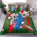 christmas-bedding-set-australia-flag-with-koala-ugly-christmas