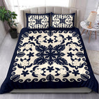turtle-with-hibiscus-royal-navy-bedding-set-palm-leaf