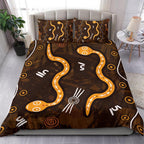 aboriginal-bedding-set-indigenous-snake-hand-brown-color