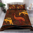 aboriginal-bedding-set-indigenous-kangaroo-and-emu-brown-color