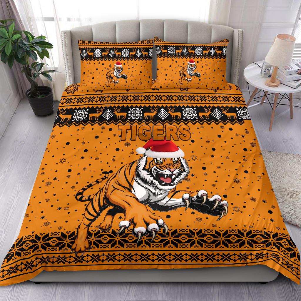 wests-christmas-bedding-set-tigers-unique-vibes-orange