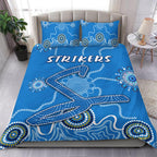 Strikers Bedding Set Indigenous Blue Energy - VibeHoodie
