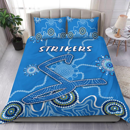 Strikers Bedding Set Indigenous Blue Energy - VibeHoodie