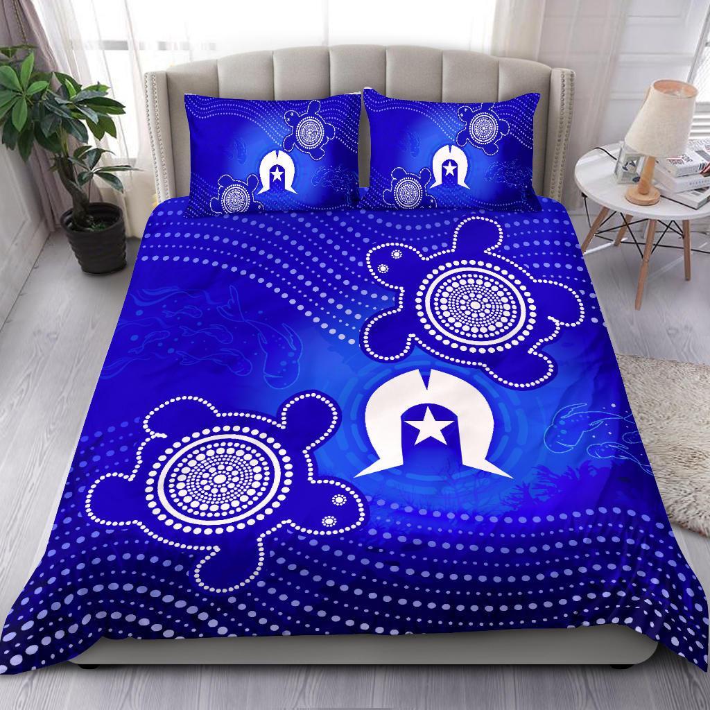 torres-strait-islanders-bedding-set-torres-symbol-with-turtle