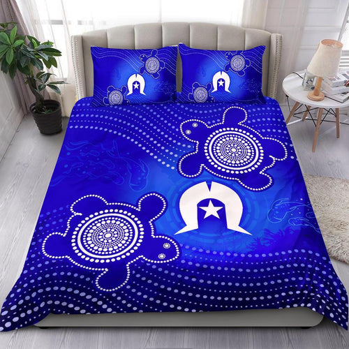torres-strait-islanders-bedding-set-torres-symbol-with-turtle