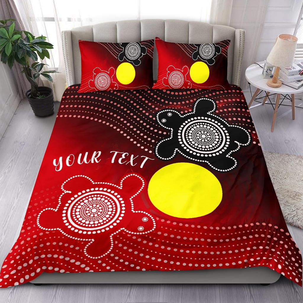 aboriginal-bedding-set-indigenous-circle-dot-painting-style