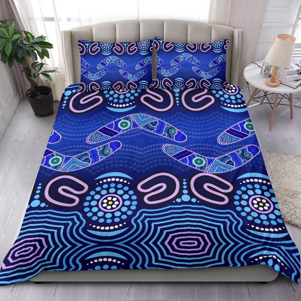 aboriginal-bedding-set-boomerangs-and-dot-painting-art-ver02