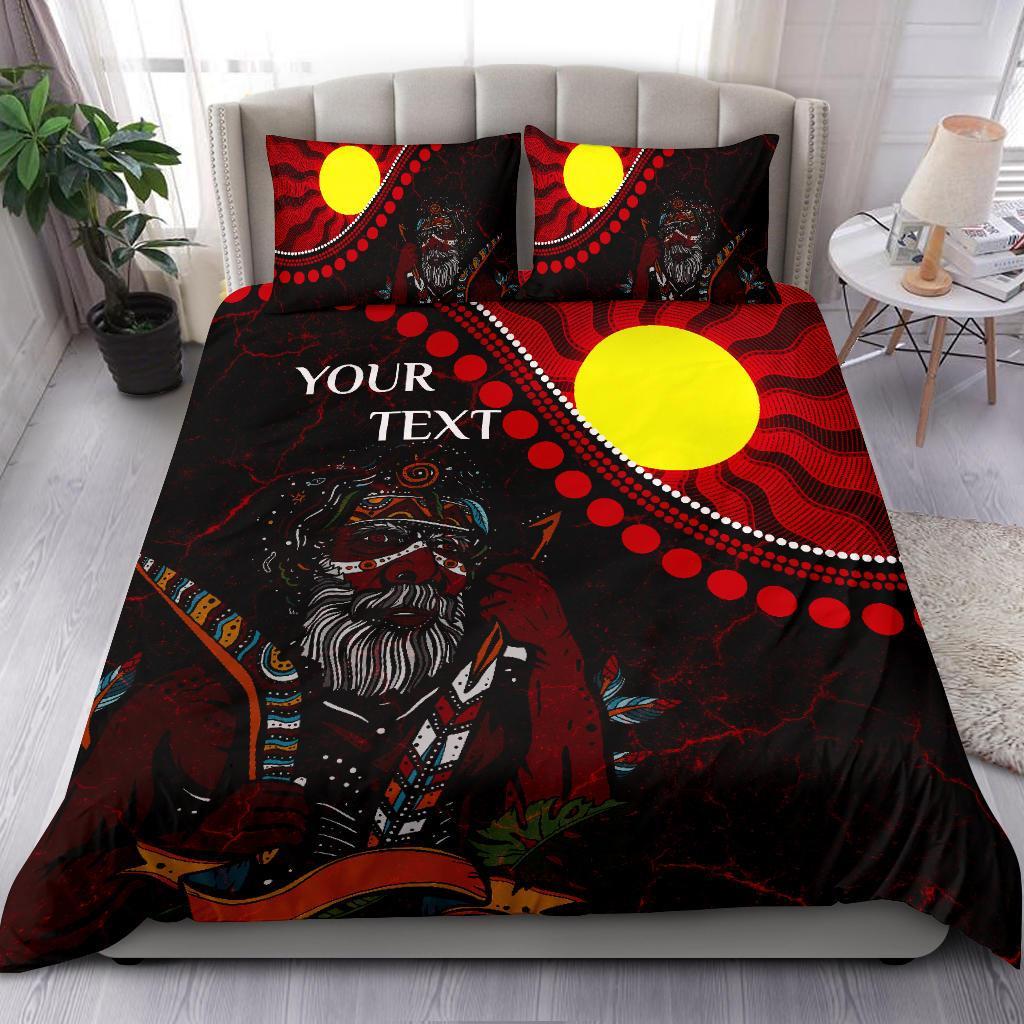 custom-aboriginal-bedding-set-indigenous-people-and-sun
