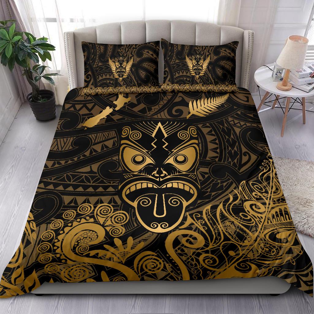 maori-aotearoa-rugby-haka-bedding-set-new-zealand-silver-fern-gold