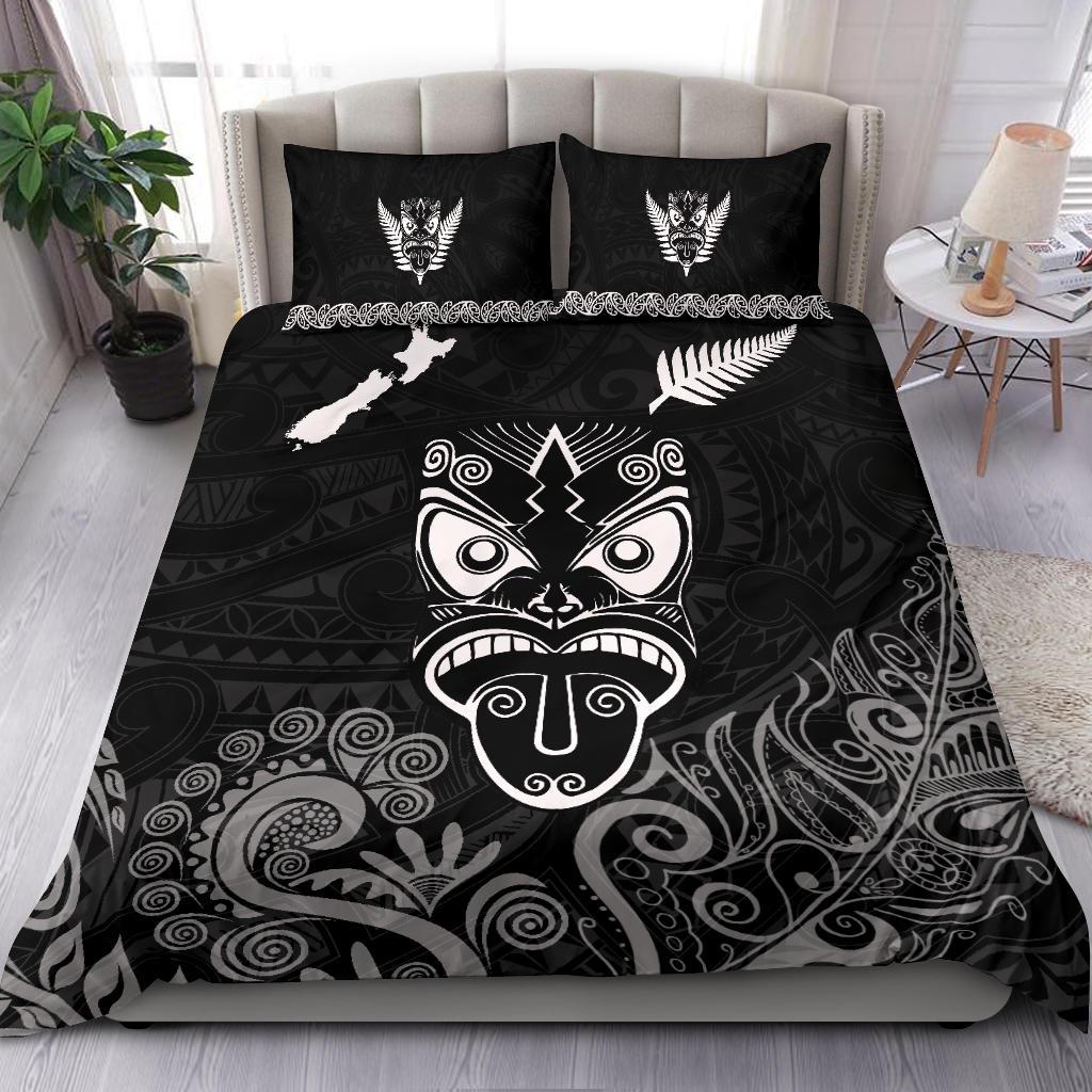 maori-aotearoa-rugby-haka-bedding-set-new-zealand-silver-fern-black