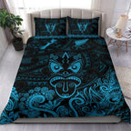 maori-aotearoa-rugby-haka-bedding-set-new-zealand-silver-fern-turquoise