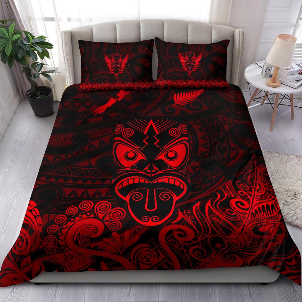 maori-aotearoa-rugby-haka-bedding-set-new-zealand-silver-fern-red