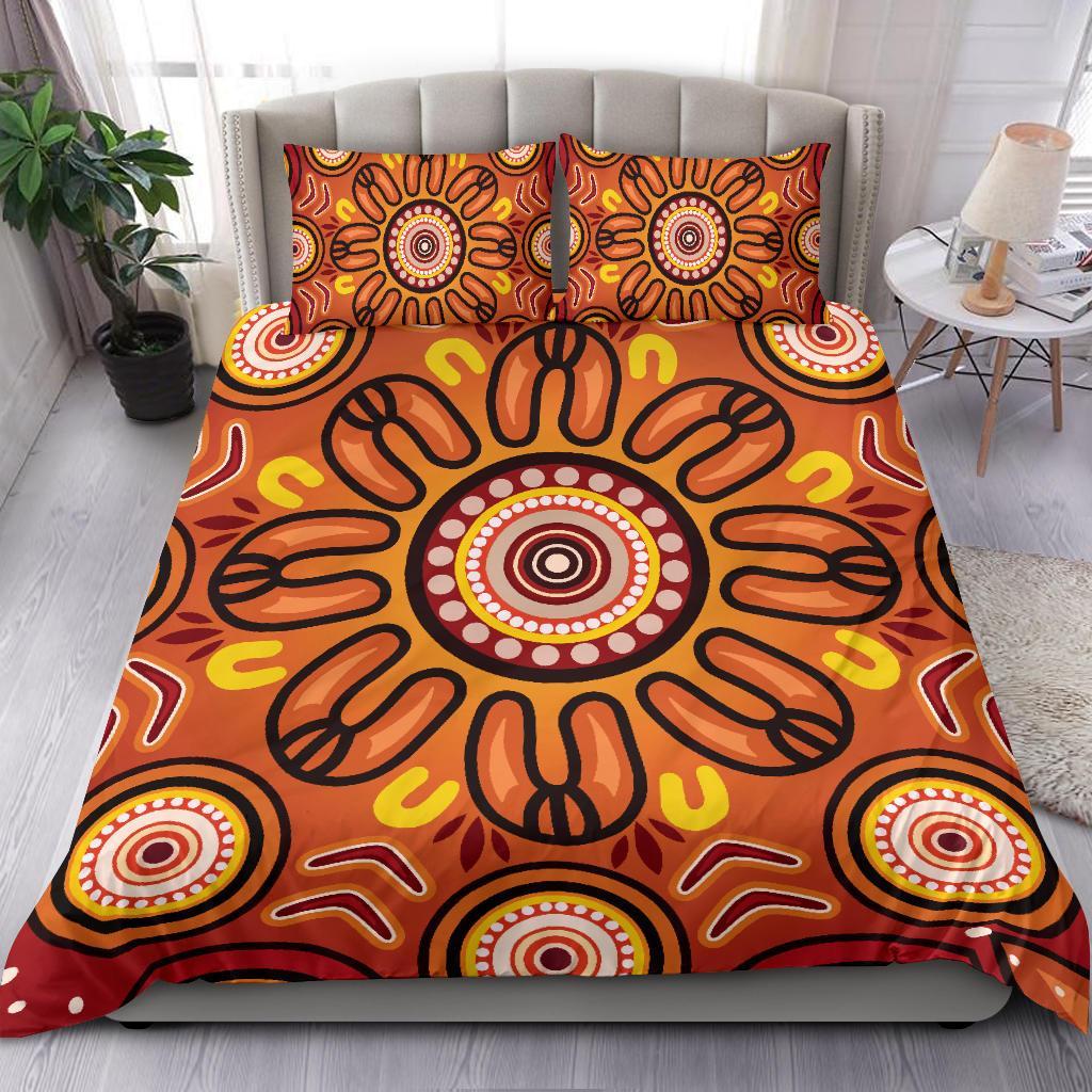 aboriginal-bedding-set-circle-flowers-patterns-ver01