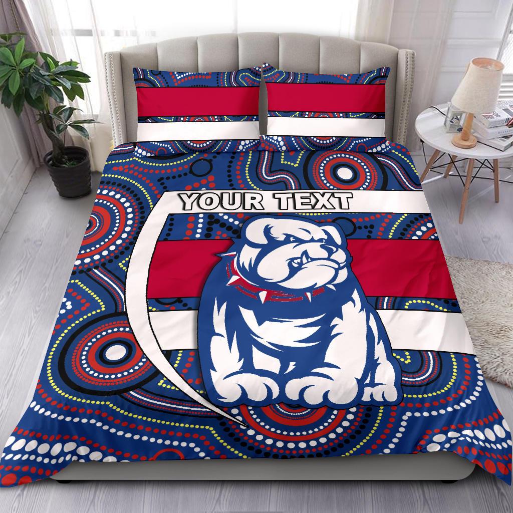 custom-personalised-western-football-bulldogs-bedding-set-redamancy-indigenous-australian