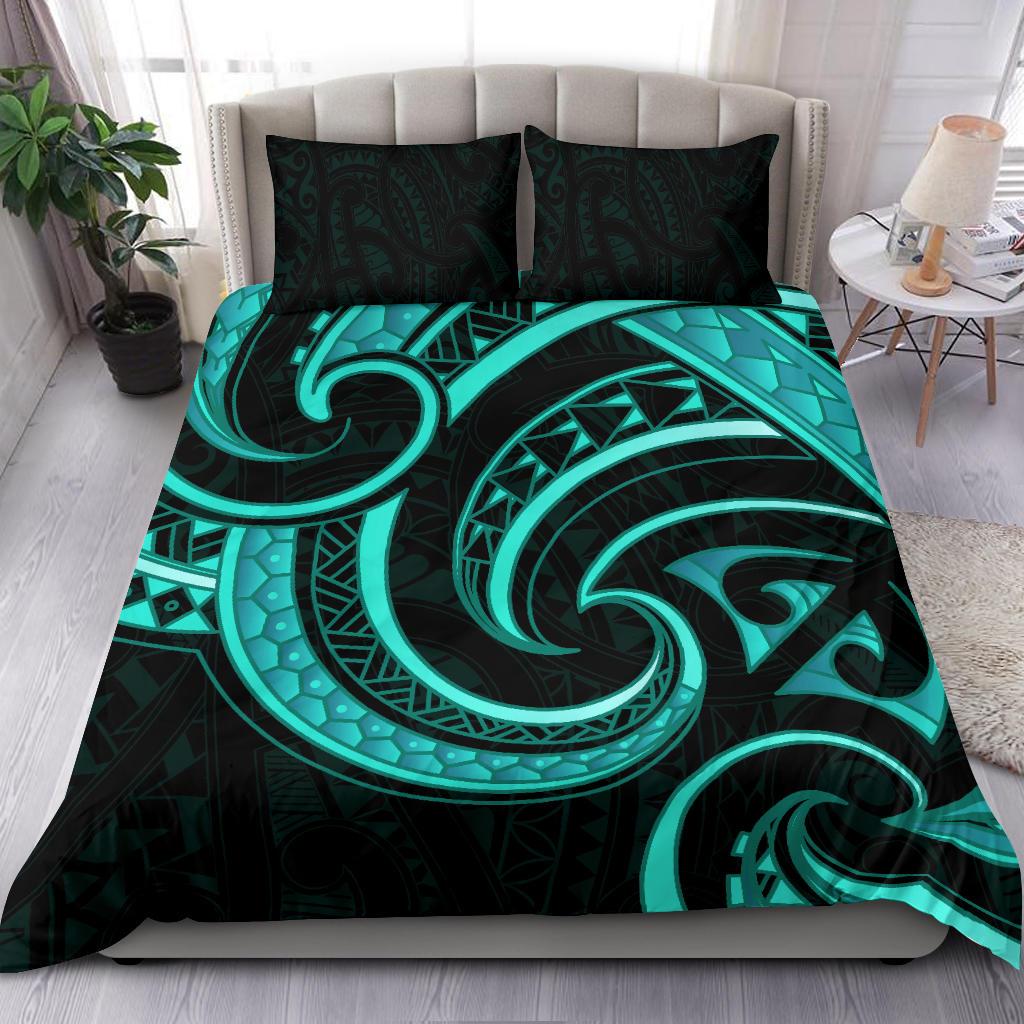 new-zealand-maori-mangopare-bedding-set-polynesian-turquoise