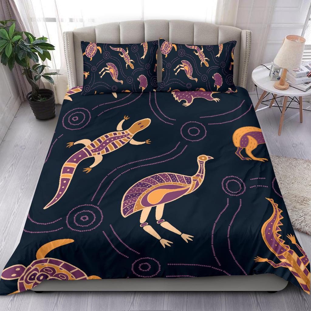 bedding-set-indigenous-animals-patterns