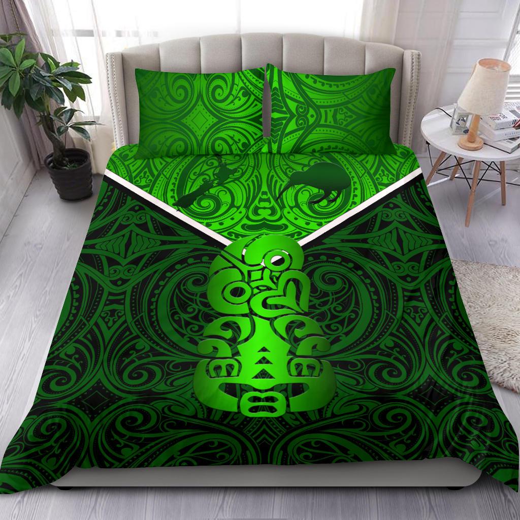 new-zealand-maori-rugby-bedding-set-pride-version-green