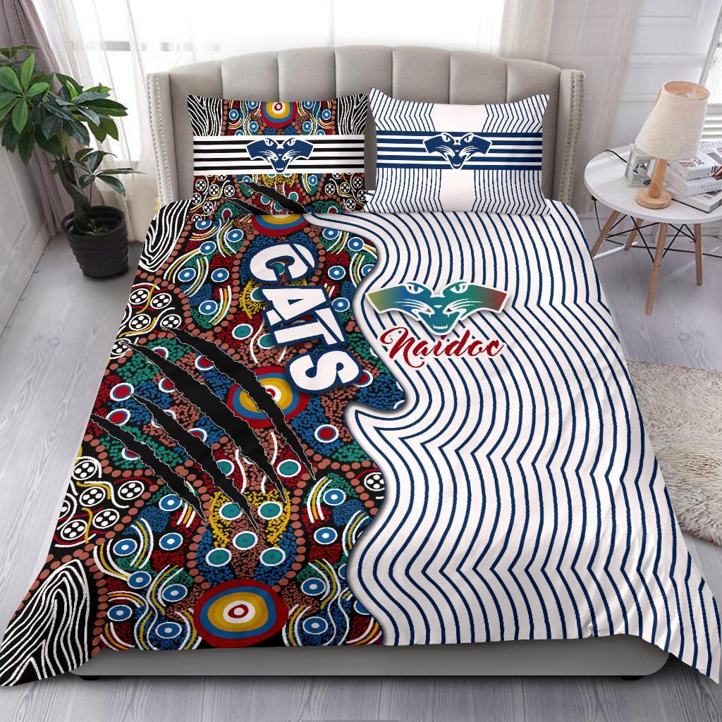 geelong-naidoc-week-bedding-set-cats-indigenous-version-special