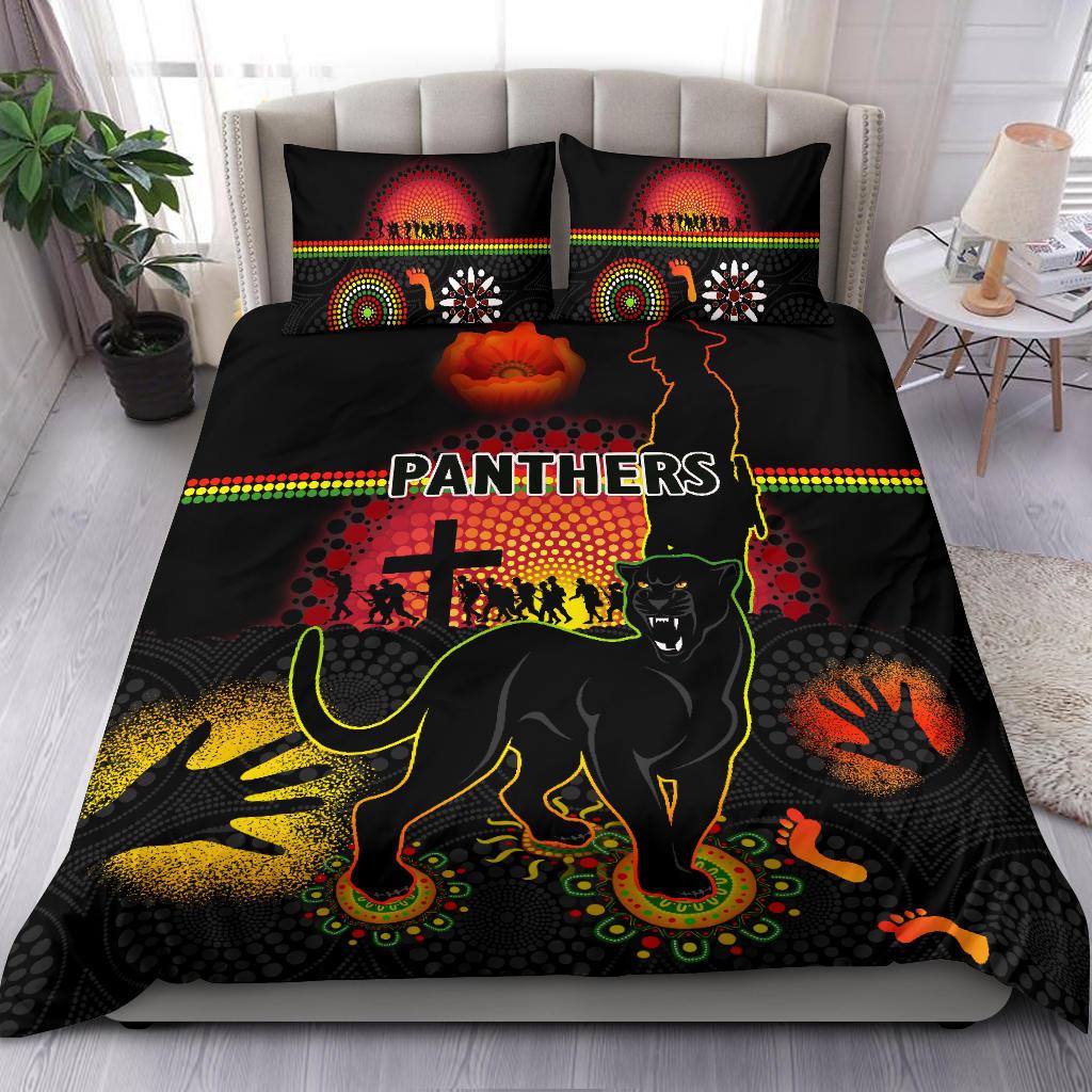 penrith-bedding-set-indigenous-panthers-anzac-day-lest-we-forget