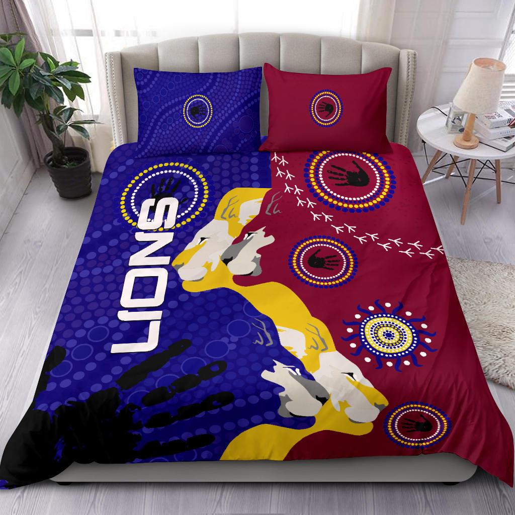 naidoc-brisbane-lions-bedding-set-indigenous-style