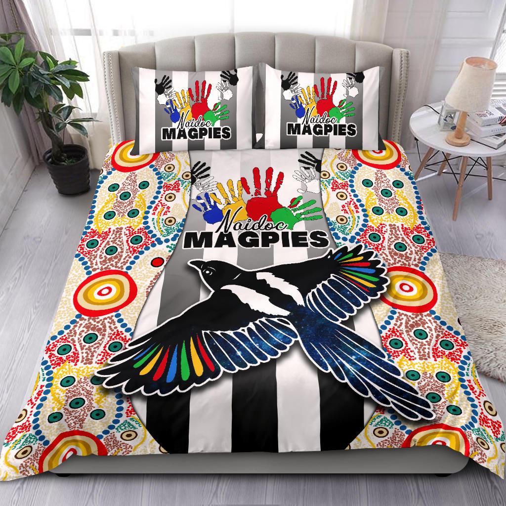 magpies-naidoc-week-bedding-set-collingwood-modern-style