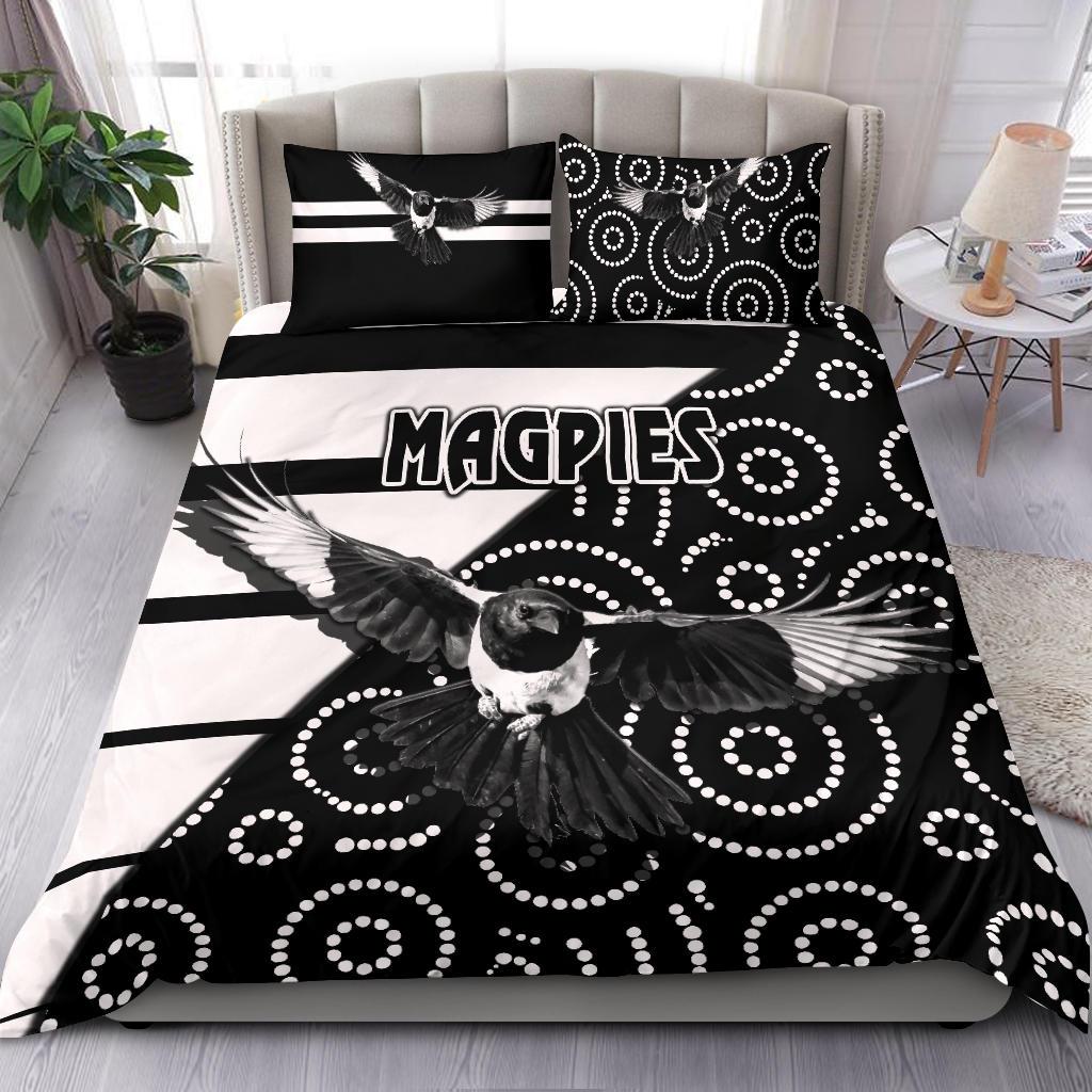 western-suburbs-magpies-bedding-set-simple-indigenous