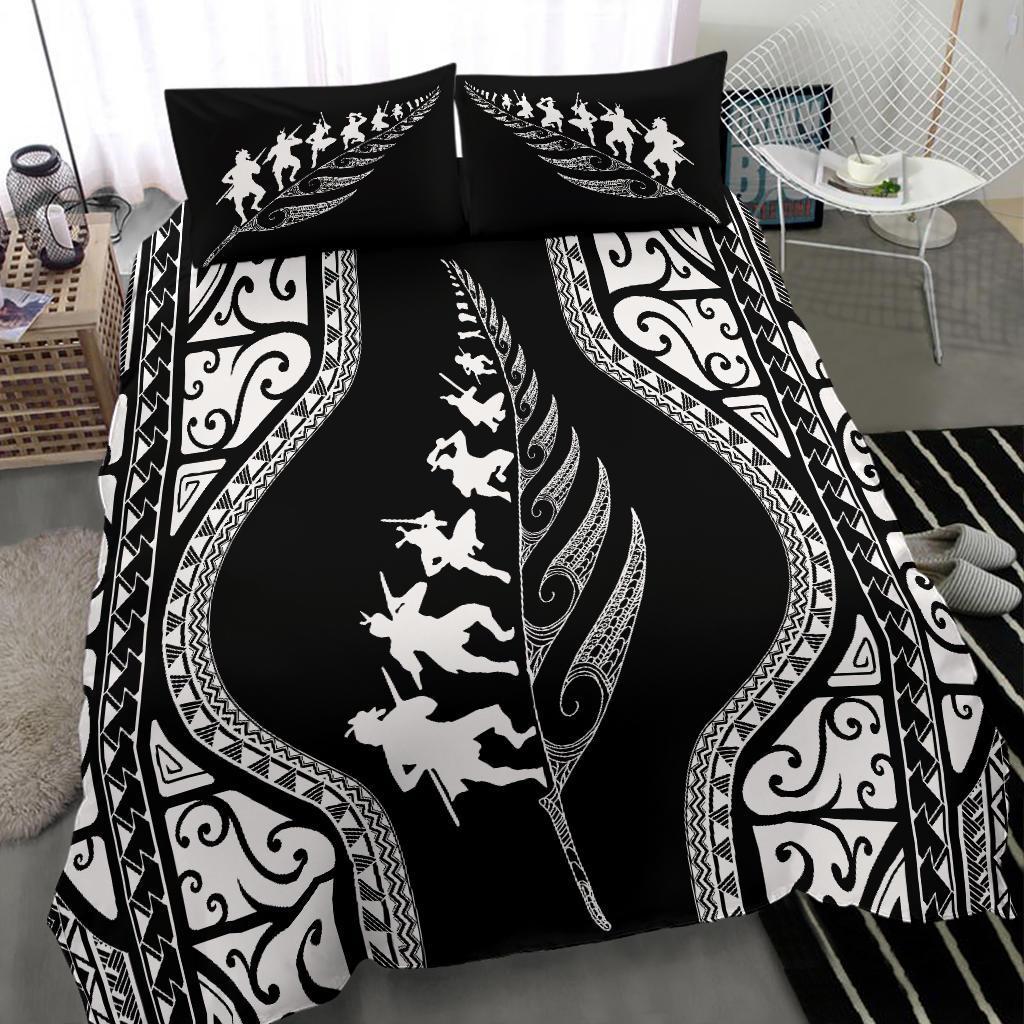 new-zealand-haka-fern-bedding-set-black