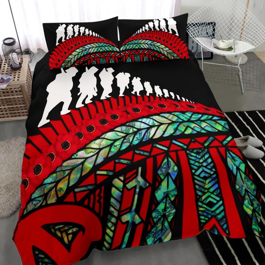 anzac-new-zealand-bedding-set-poppies-lest-we-forget-maori-duvet-cover-soldiers-paua